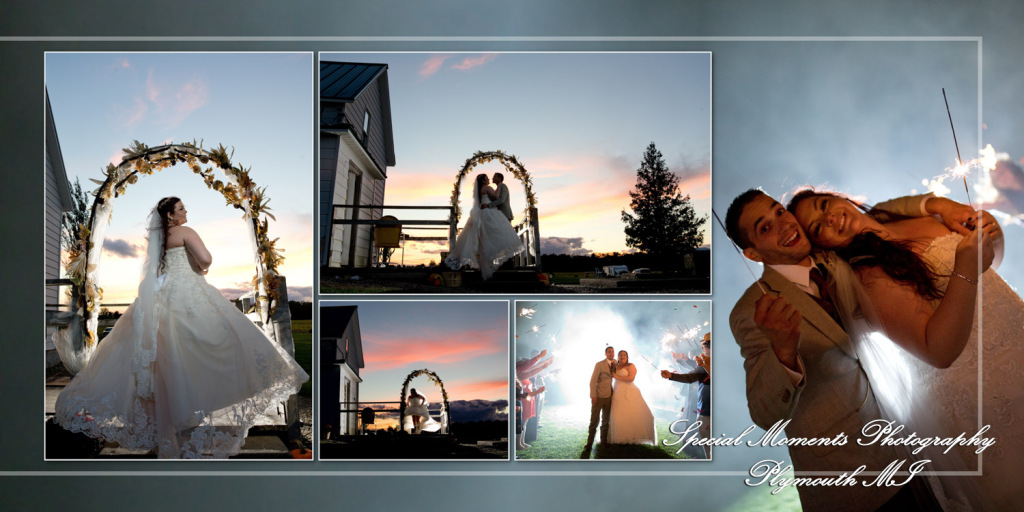 Coffee Table Design - Jake& Katie at their MI Family Farm wedding album photography