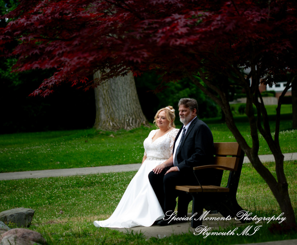 Darcy & Scott at Rochster Municipal Park Rochester MI wedding photo