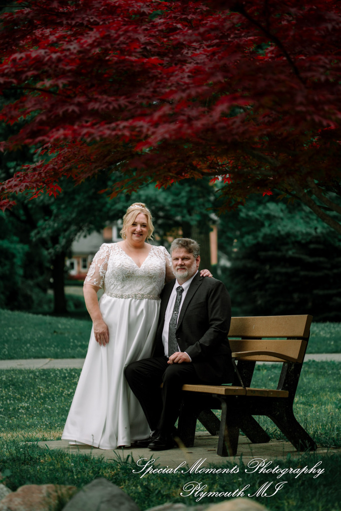 Darcy & Scott at Rochster Municipal Park Rochester MI wedding photo