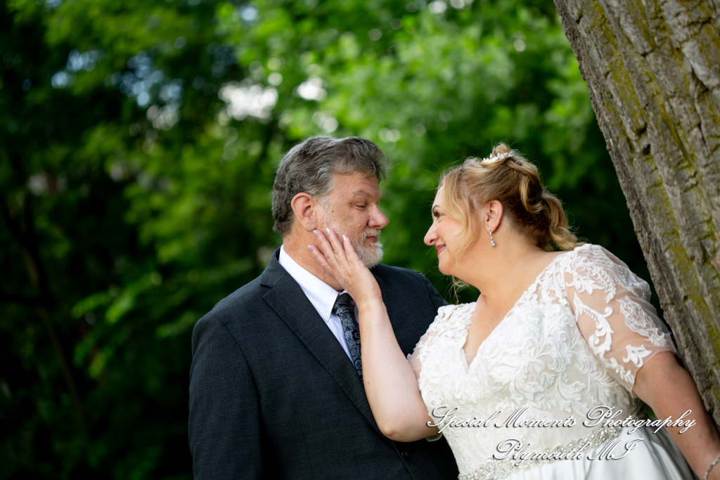 Darcy & Scott at Rochster Municipal Park Rochester MI wedding photo