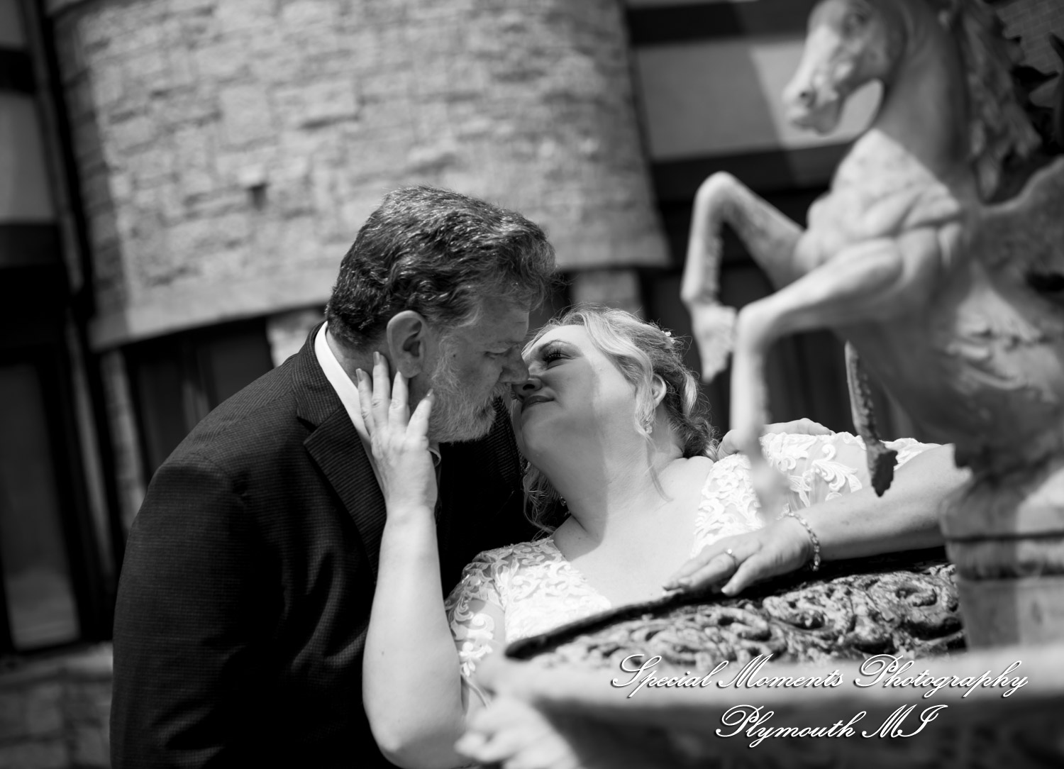 Darcy & Scott at Rochster Municipal Park Rochester MI wedding photo