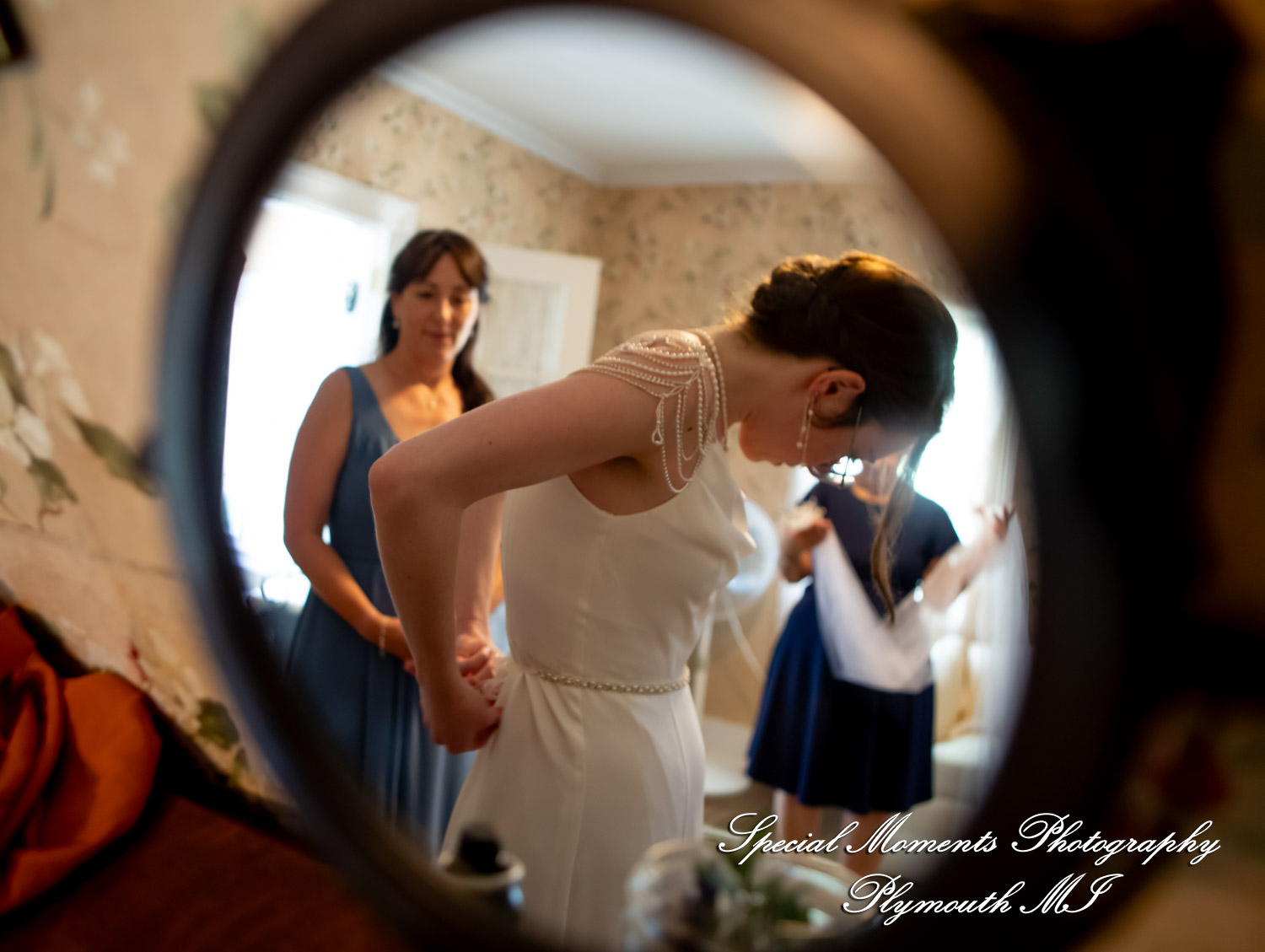 Samantha & David at Longacre House Farmington Hills MI wedding photograph
