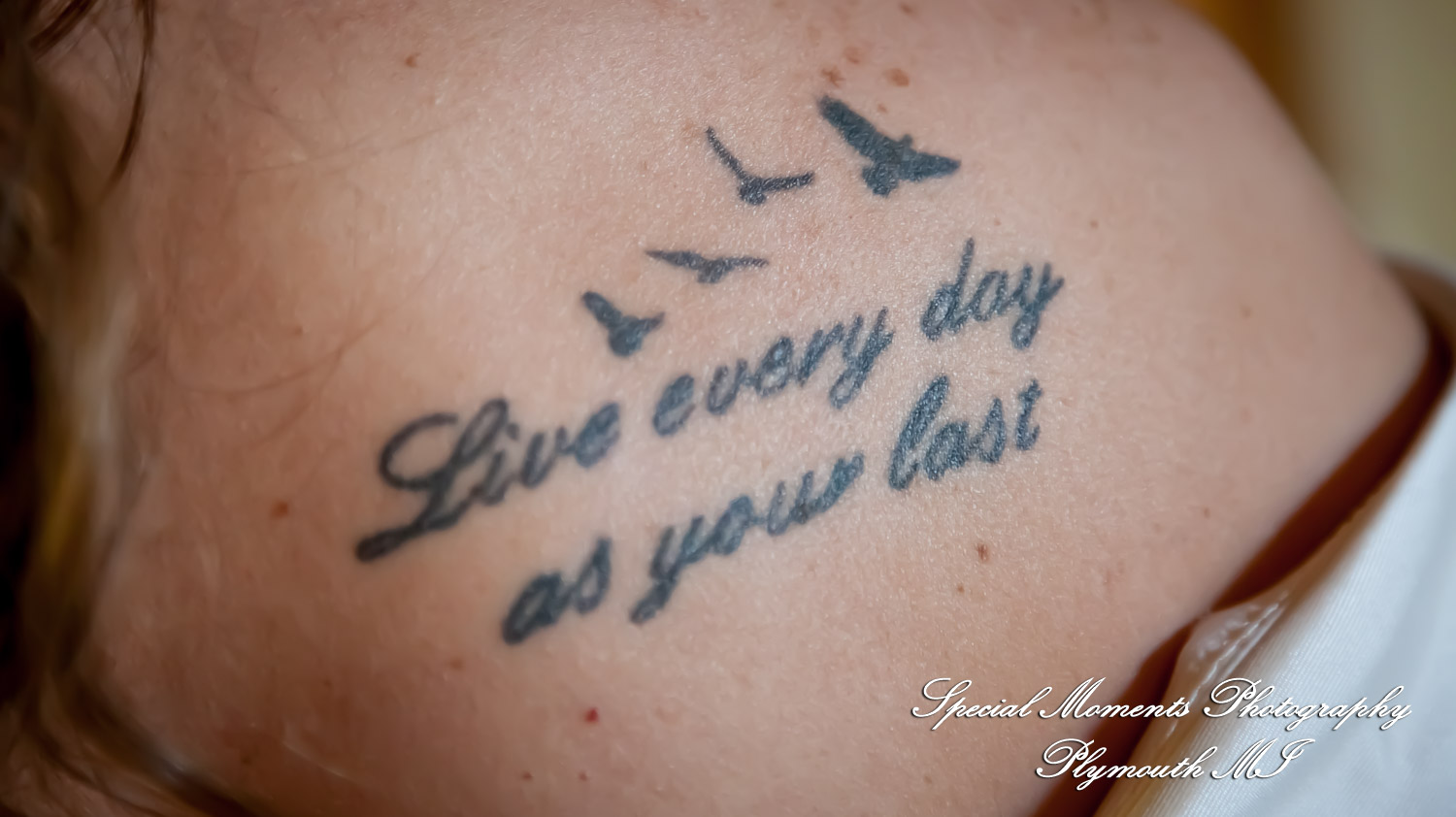 Lamar & Rachel at Strawberry Lake Lodge Pinckney MI wedding photograph