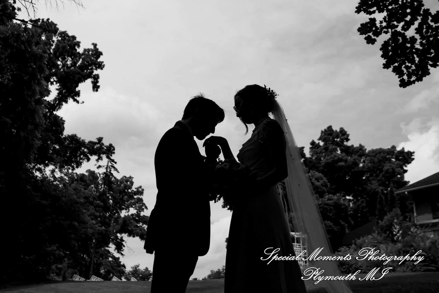 Samantha & David at Longacre House Farmington Hills MI wedding photograph