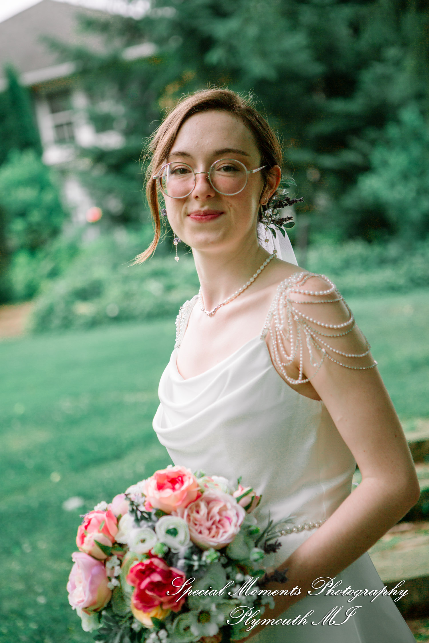 Samantha & David at Longacre House Farmington Hills MI wedding photograph