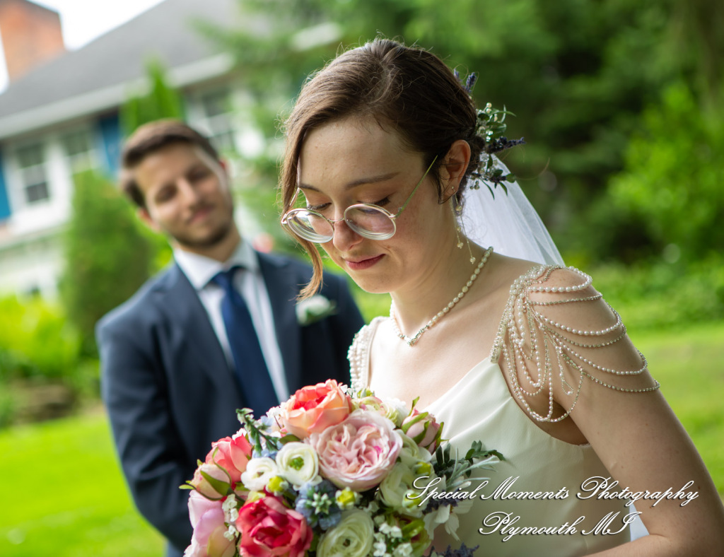 Samantha & David at Longacre House Farmington Hills MI wedding photograph