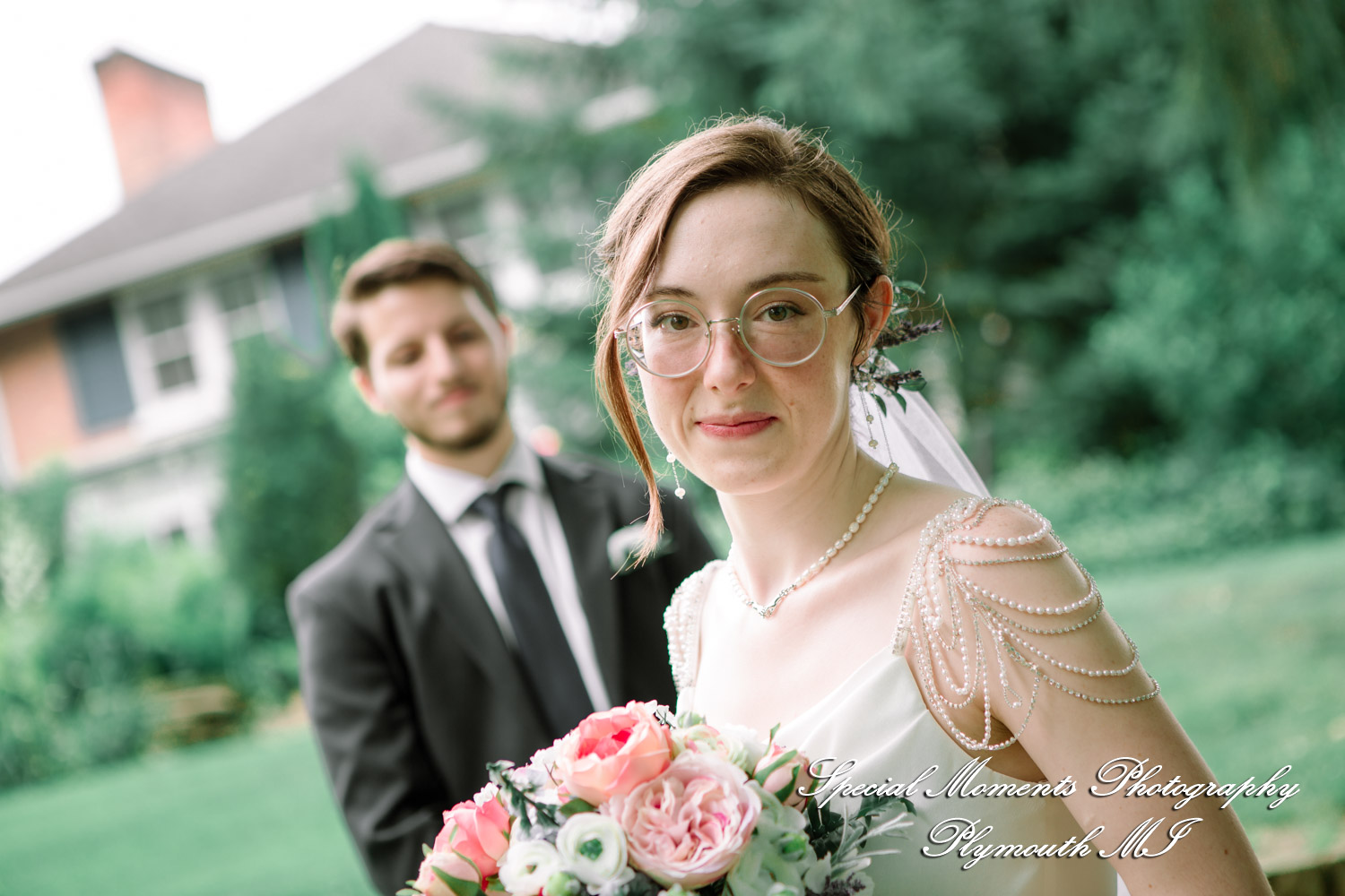 Samantha & David at Longacre House Farmington Hills MI wedding photograph