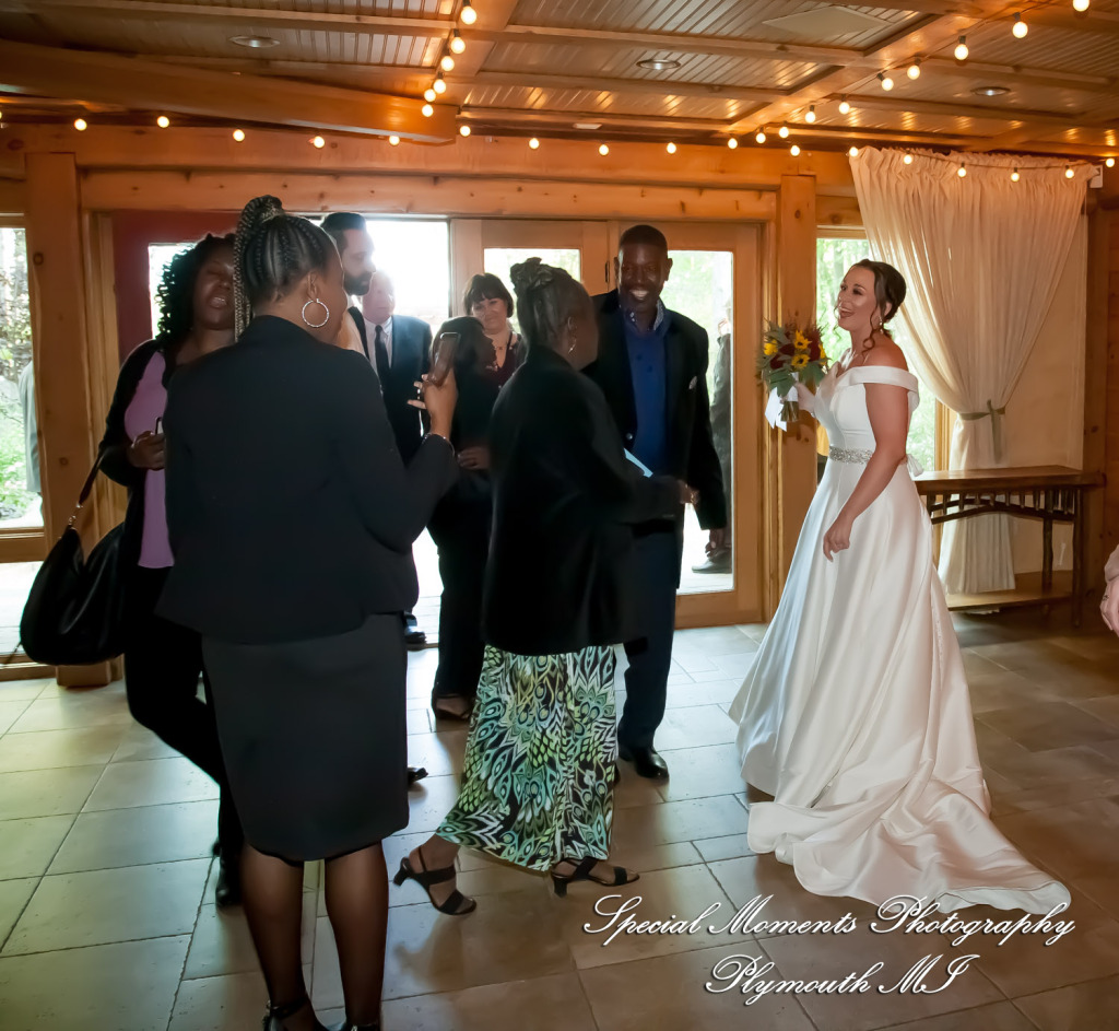Lamar & Rachel at Strawberry Lake Lodge Pinckney MI wedding photograph