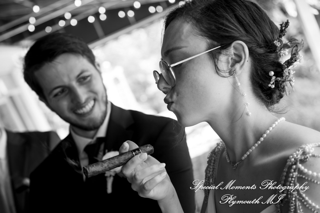 Samantha & David at Longacre House Farmington Hills MI wedding photograph