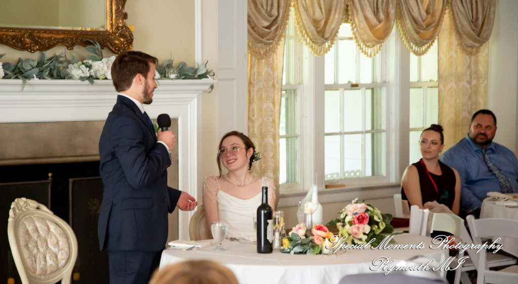 Samantha & David at Longacre House Farmington Hills MI wedding photograph