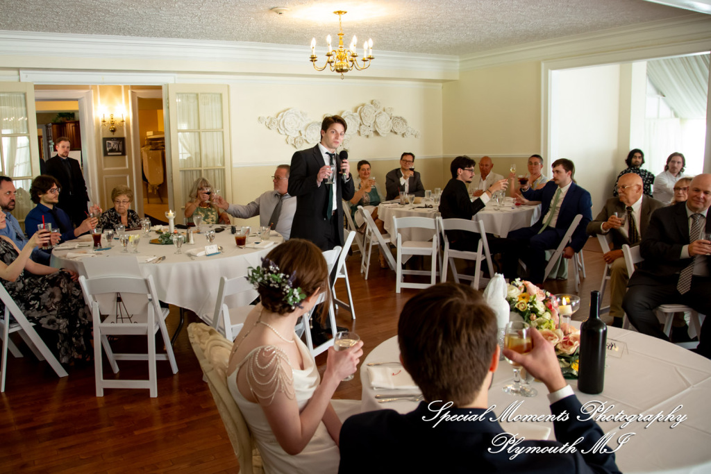 Samantha & David at Longacre House Farmington Hills MI wedding photograph