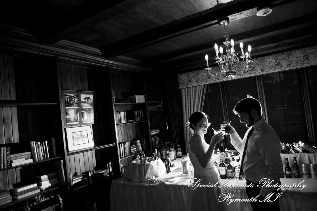 Samantha & David at Longacre House Farmington Hills MI wedding photograph