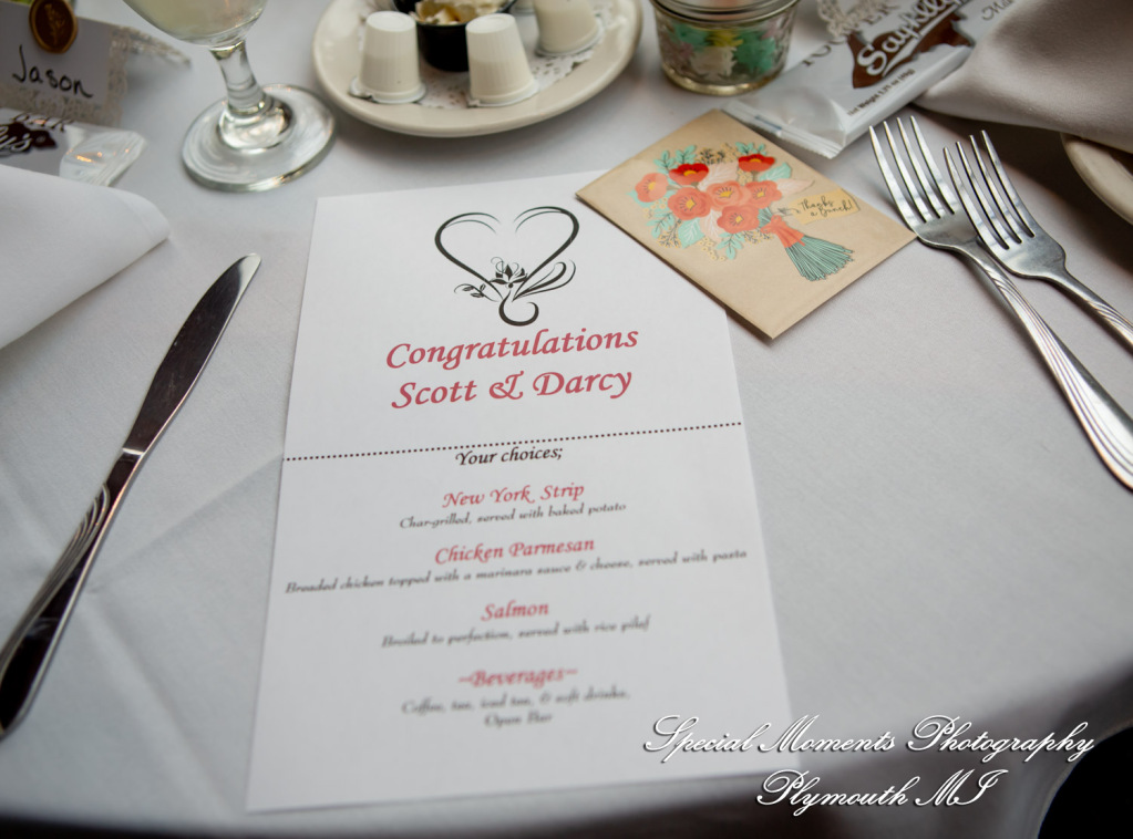 Darcy & Scott at The Masters Restaurant Madison Hts MI wedding photo