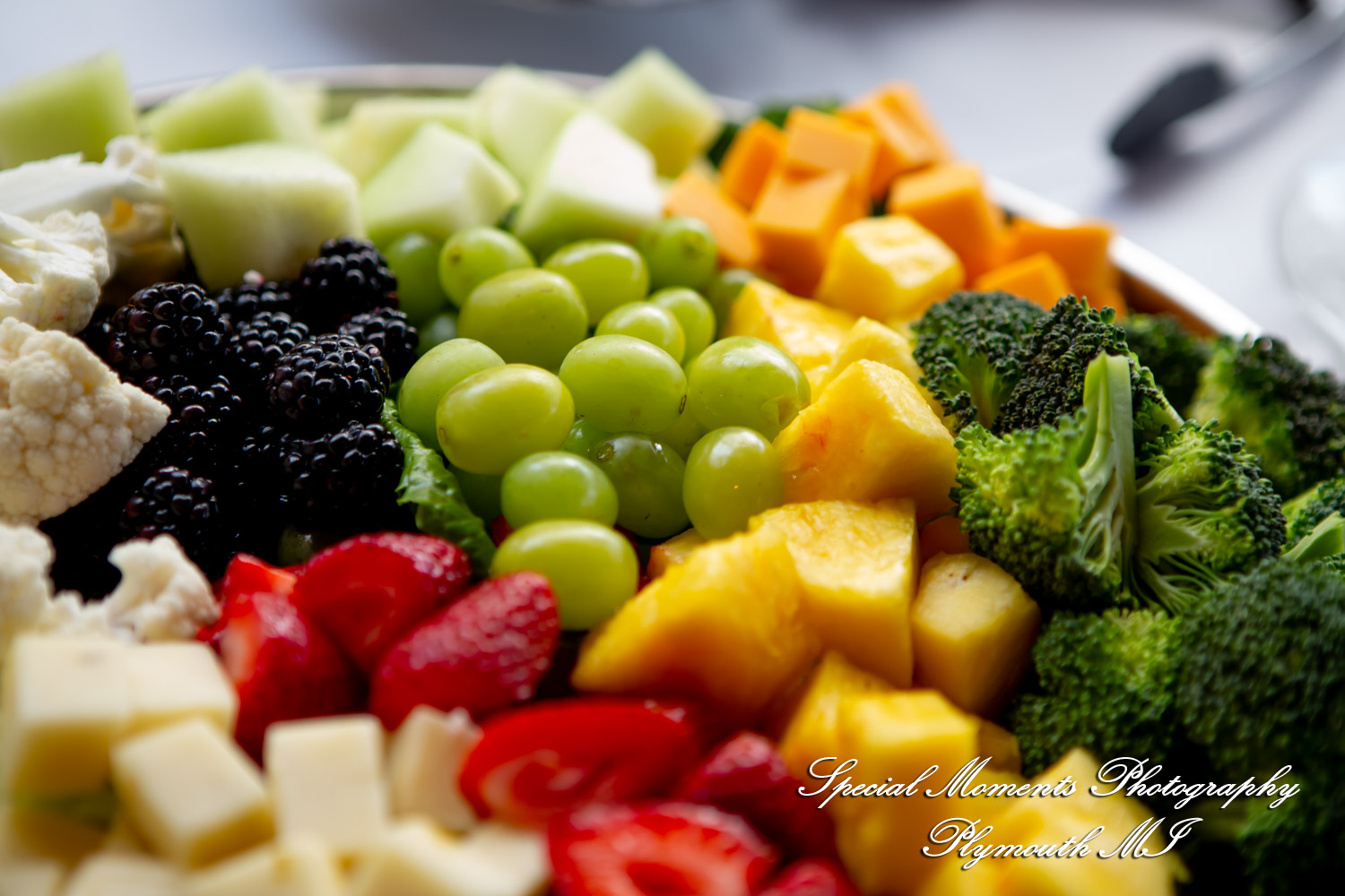 Darcy & Scott at The Masters Restaurant Madison Hts MI wedding photo