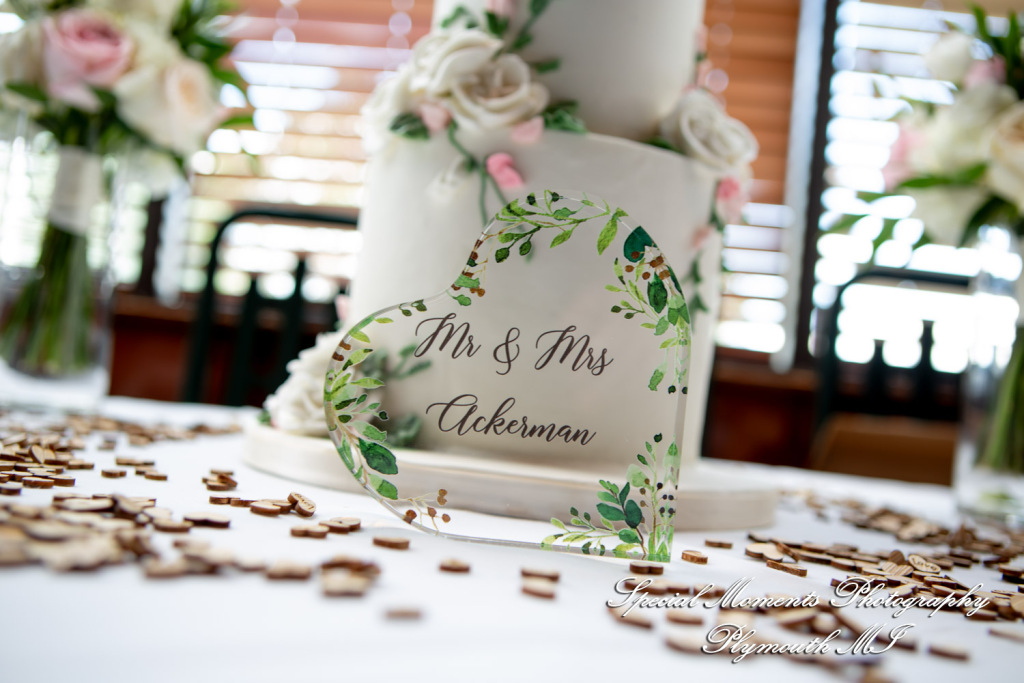 Darcy & Scott at The Masters Restaurant Madison Hts MI wedding photo