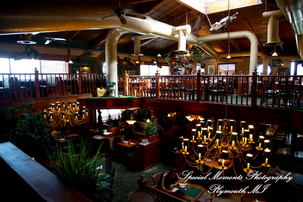 Darcy & Scott at The Masters Restaurant Madison Hts MI wedding photo