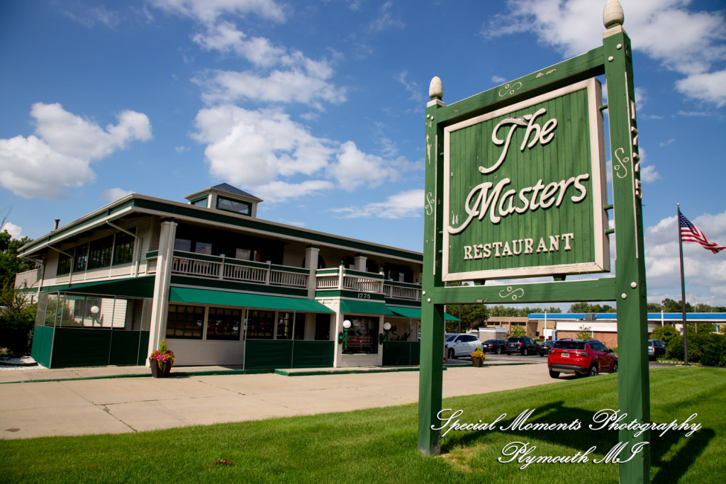 Darcy & Scott at The Masters Restaurant Madison Hts MI wedding photo