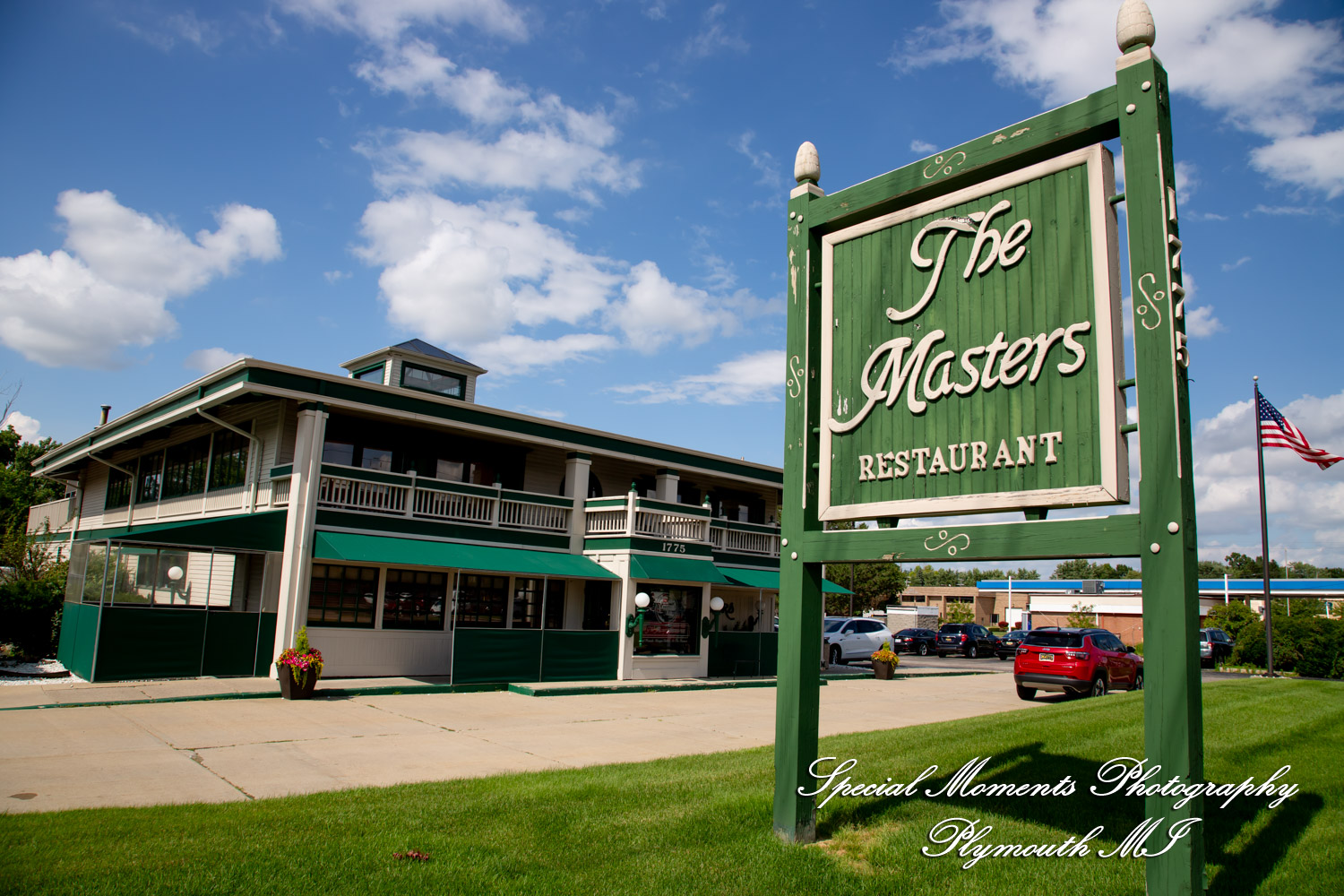 Darcy & Scott at The Masters Restaurant Madison Hts MI wedding photo