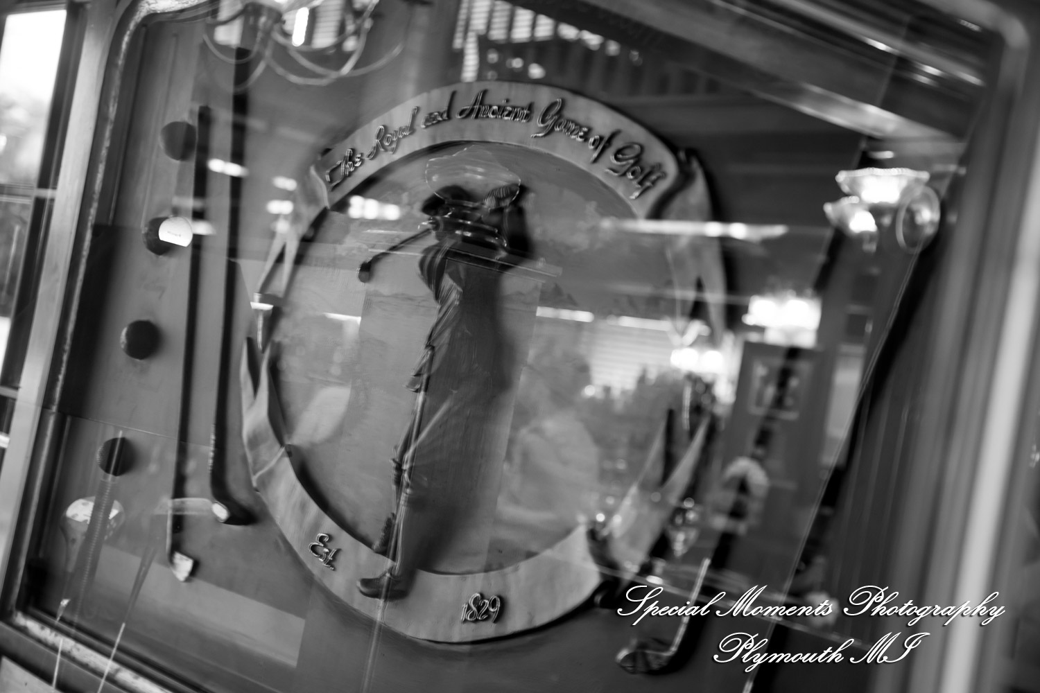 Darcy & Scott at The Masters Restaurant Madison Hts MI wedding photo