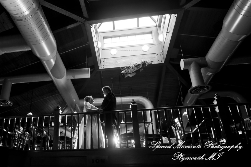 Darcy & Scott at The Masters Restaurant Madison Hts MI wedding photo