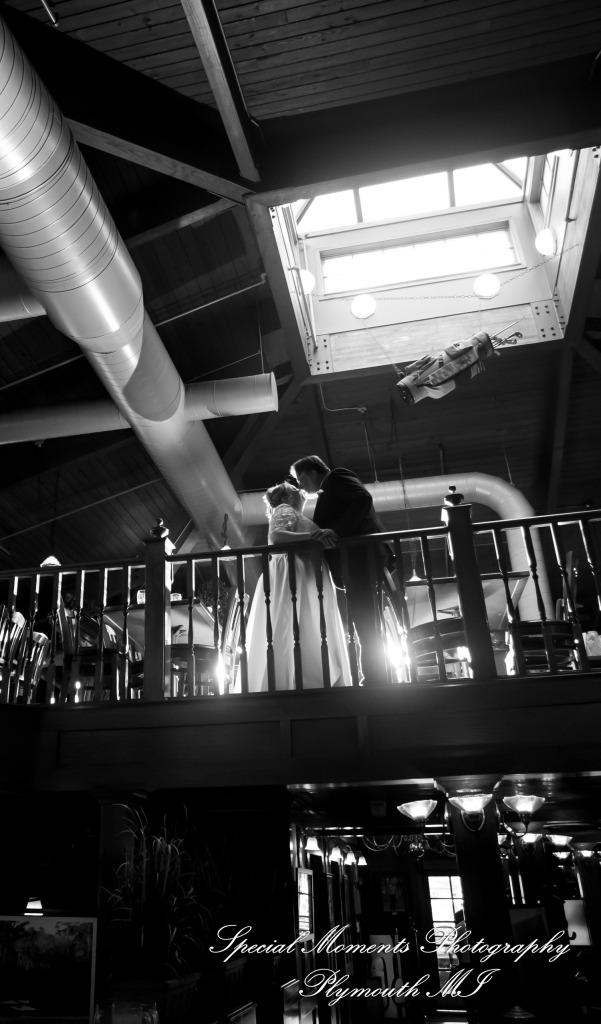 Darcy & Scott at The Masters Restaurant Madison Hts MI wedding photo