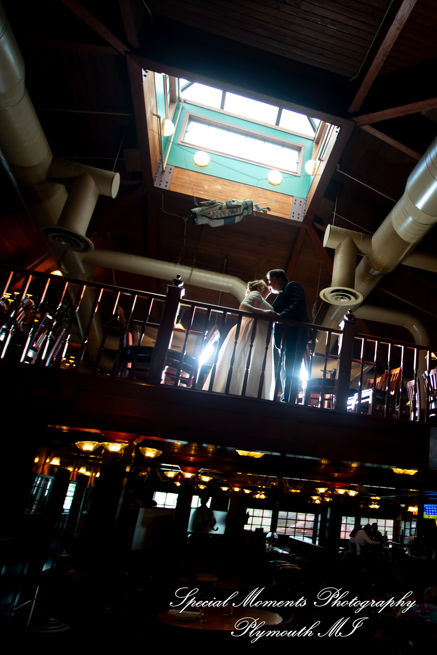 Darcy & Scott at The Masters Restaurant Madison Hts MI wedding photo