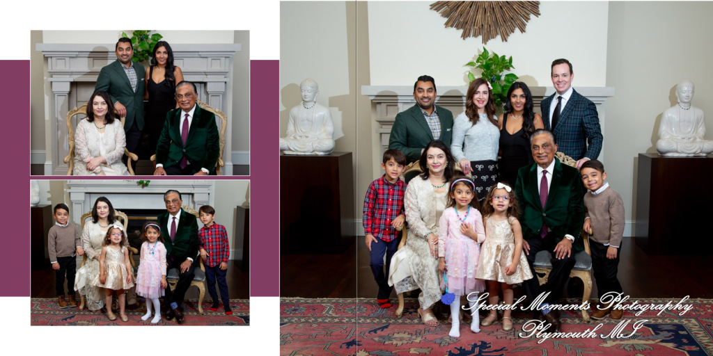 Fine Art Classic Design - Bahadur Family at Home in Bloomfield Hills MI family photography