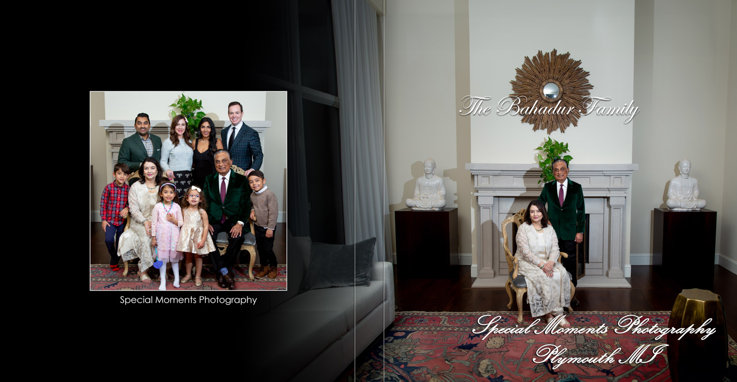 Fine Art Classic Design - Bahadur Family at Home in Bloomfield Hills MI family photography