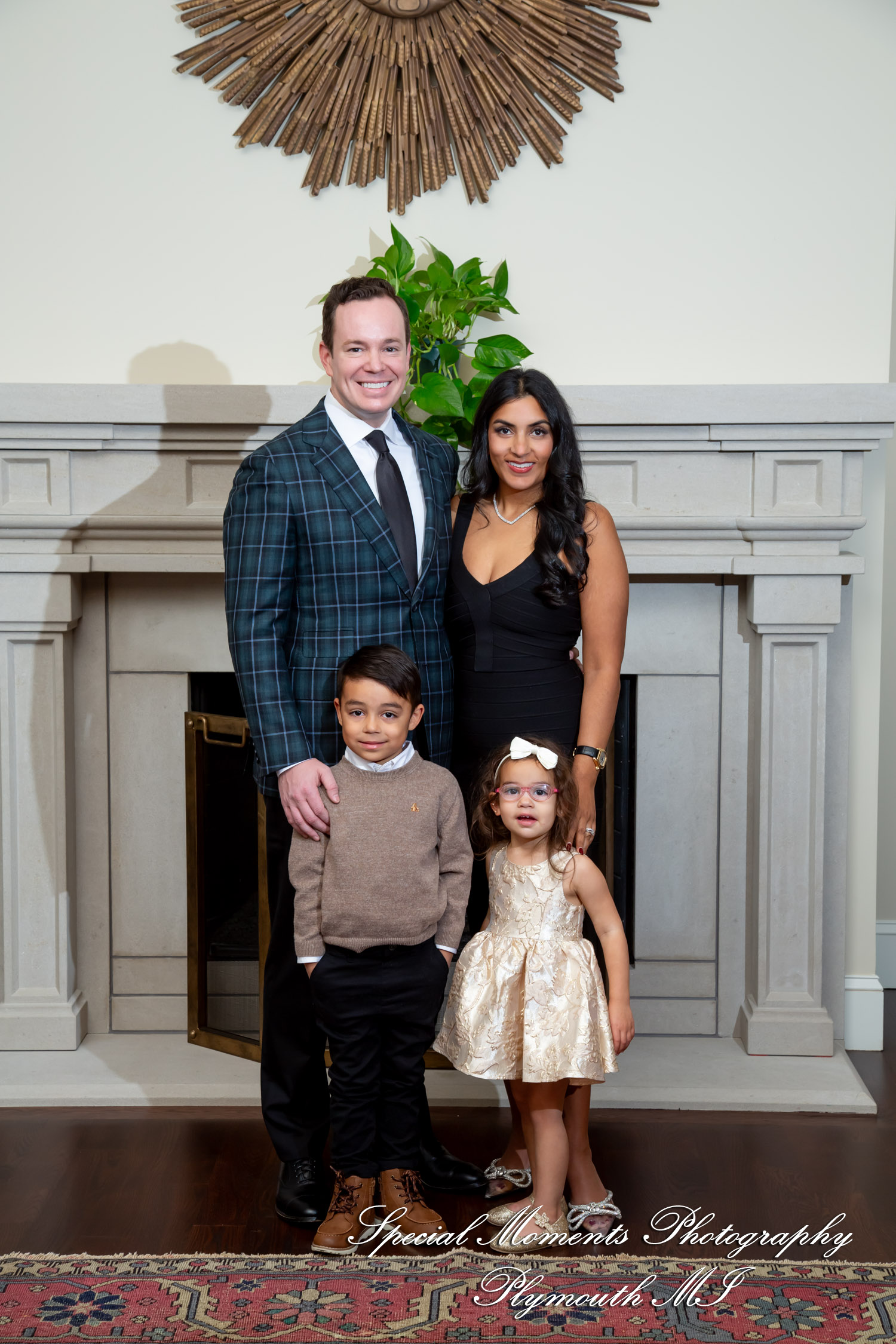 The Bhhadur Family at Home in Bloomfield Hills MI family photography