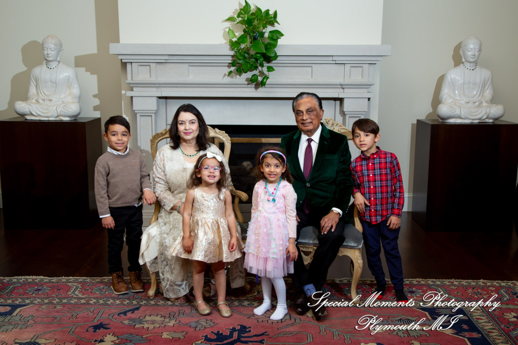 The Bhhadur Family at Home in Bloomfield Hills MI family photography