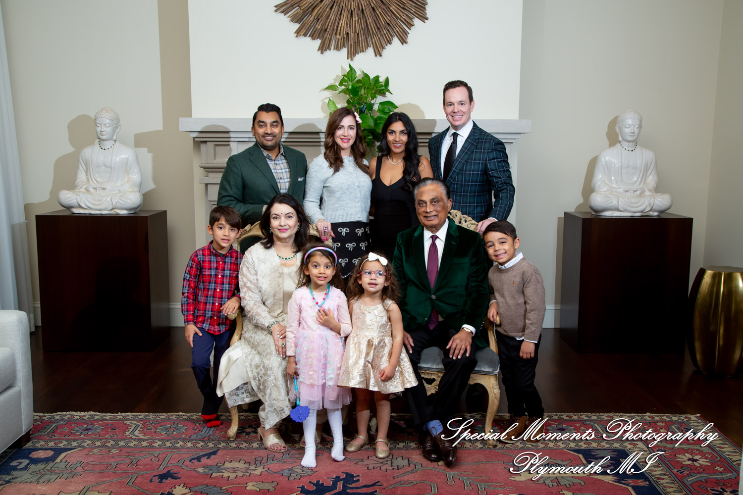 The Bhhadur Family at Home in Bloomfield Hills MI family photography