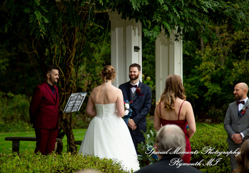 Chloe & Daniel at Wellers West Garden Saline MI wedding photography