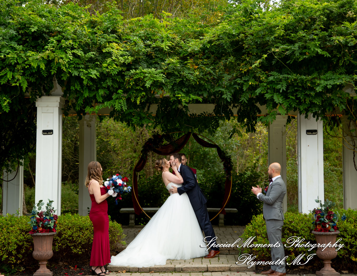 Chloe & Daniel at Wellers West Garden Saline MI wedding photography