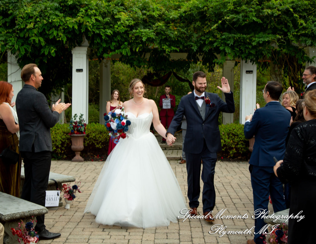 Chloe & Daniel at Wellers West Garden Saline MI wedding photography