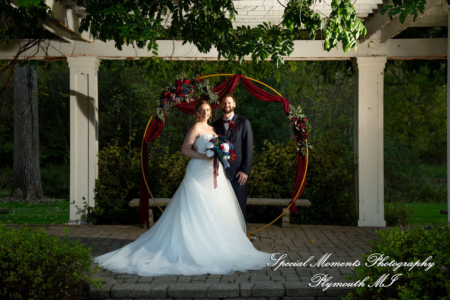 Chloe & Daniel at Wellers West Garden Saline MI wedding photography