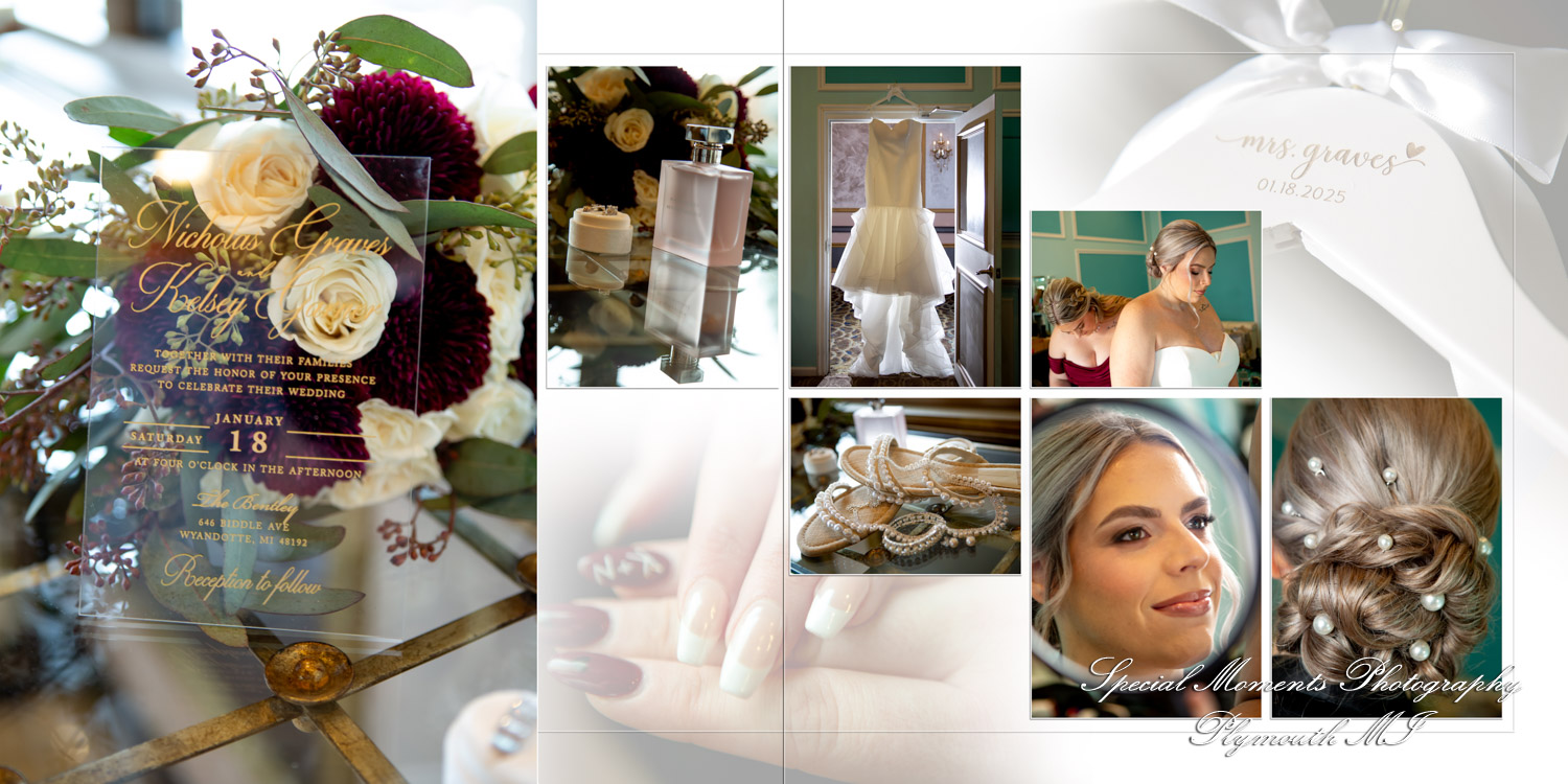 Coffee Table Design - Nick & Kelsey at Bentley Banquet Conference Center Wyandotte MI wedding album photograph