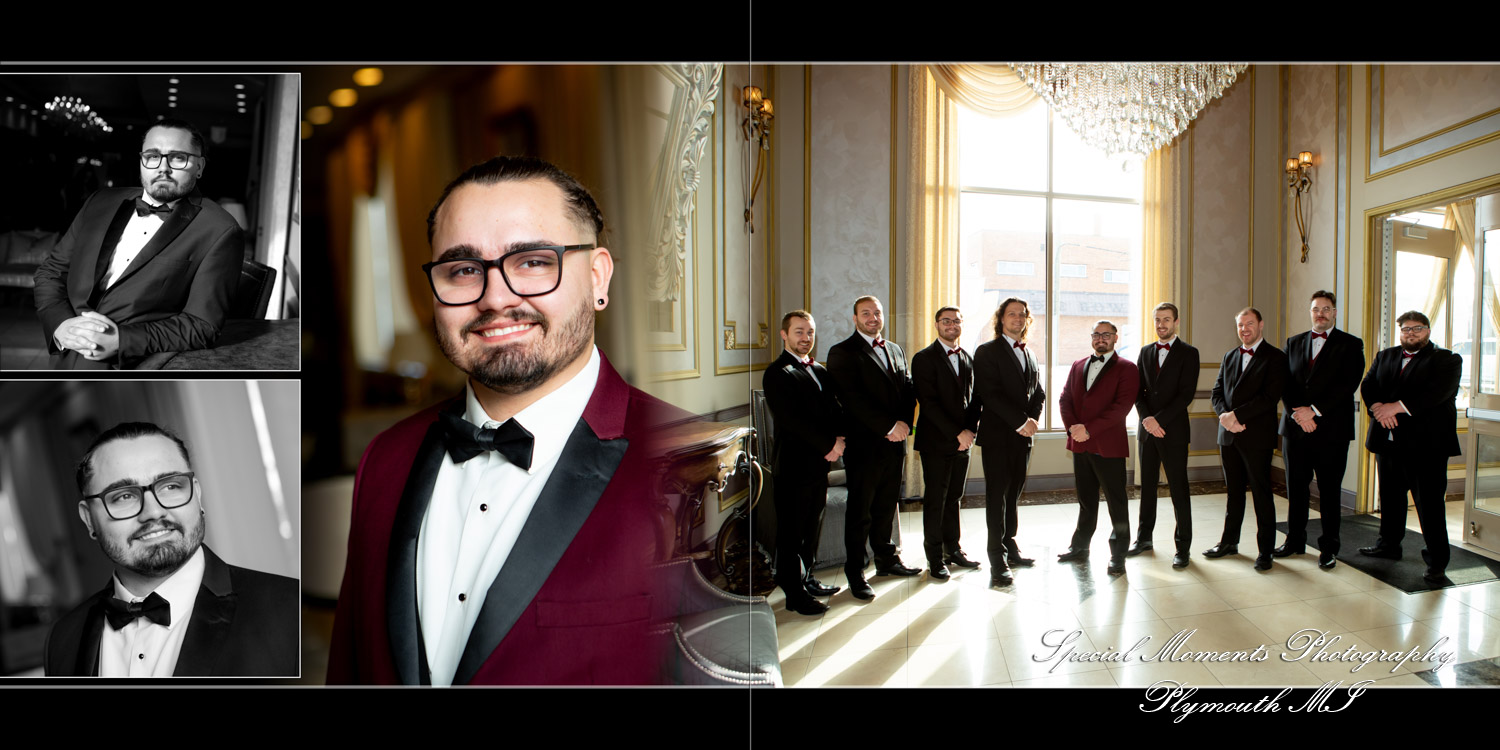 Coffee Table Design - Nick & Kelsey at Bentley Banquet Conference Center Wyandotte MI wedding album photography