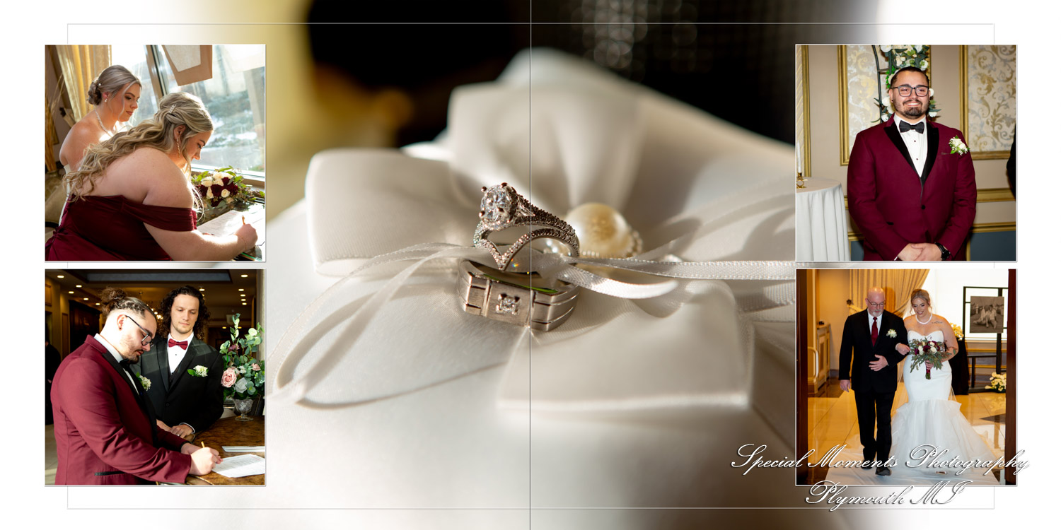 Coffee Table Design - Nick & Kelsey at Bentley Banquet Conference Center Wyandotte MI wedding album photography