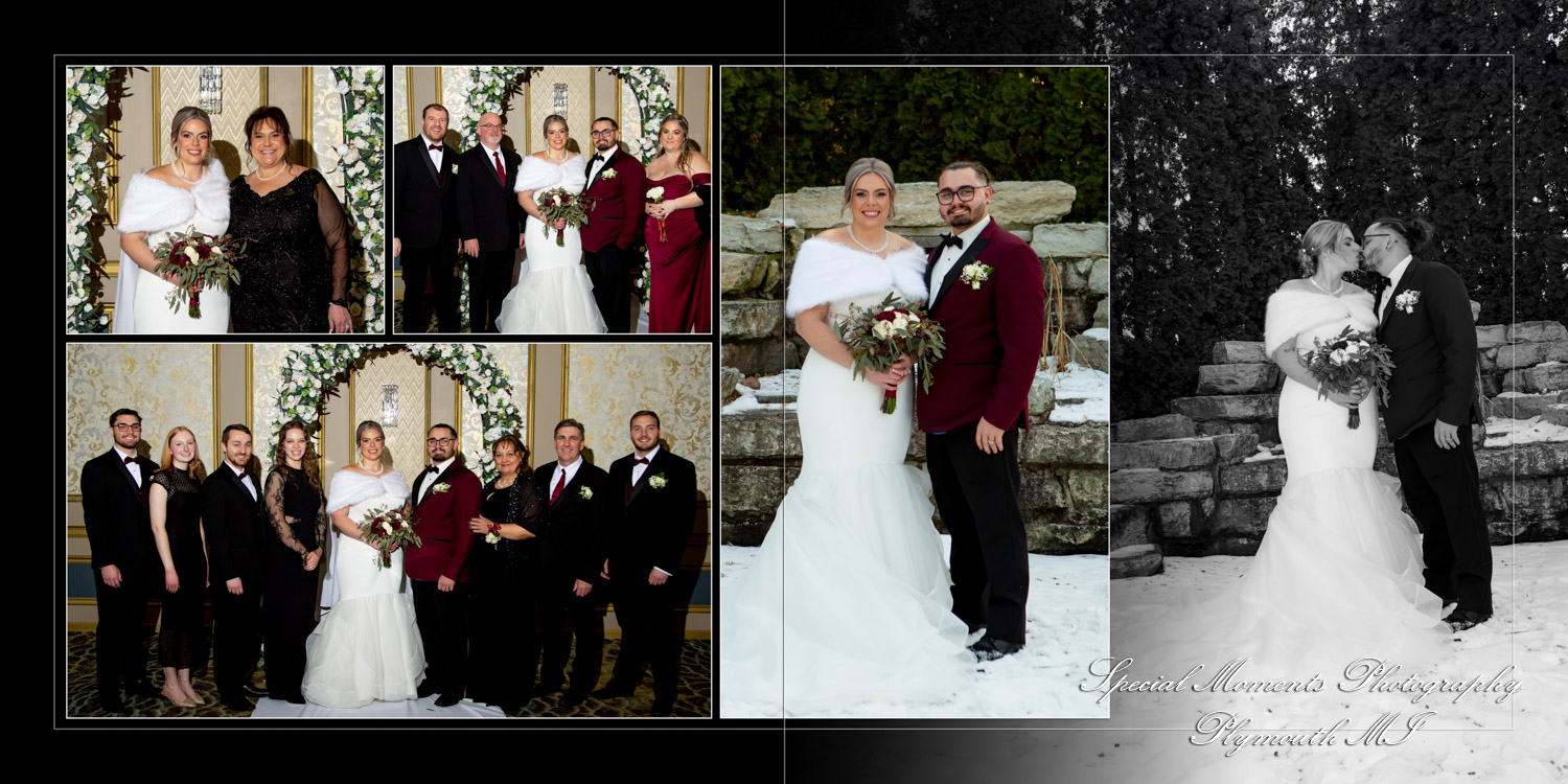 Coffee Table Design - Nick & Kelsey at Bentley Banquet Conference Center Wyandotte MI wedding album photography