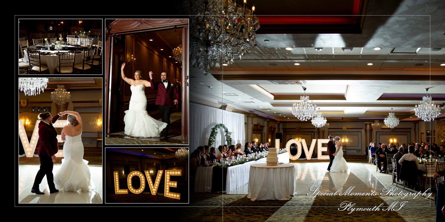 Coffee Table Design - Nick & Kelsey at Bentley Banquet Conference Center Wyandotte MI wedding album photography