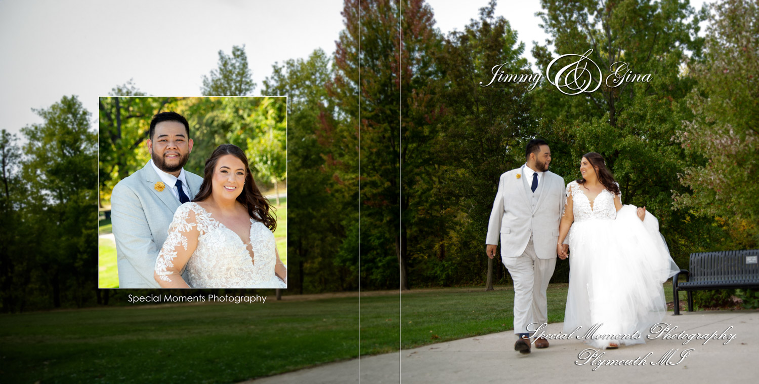 Coffee Table Design Style - Jimmy & Gina at Macedonian Cultural Center Sterling Heights MI wedding album photograph