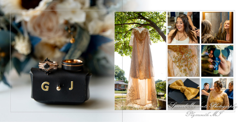 Coffee Table Design Style - Jimmy & Gina at Macedonian Cultural Center Sterling Heights MI wedding album photograph