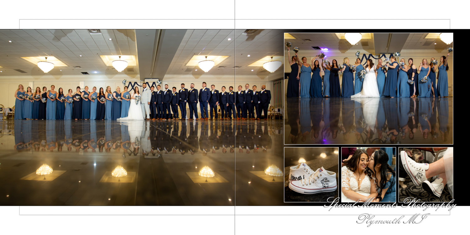 Coffee Table Design Style - Jimmy & Gina at Macedonian Cultural Center Sterling Heights MI wedding album photograph