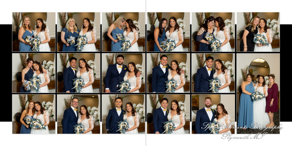 Coffee Table Design Style - Jimmy & Gina at Macedonian Cultural Center Sterling Heights MI wedding album photograph