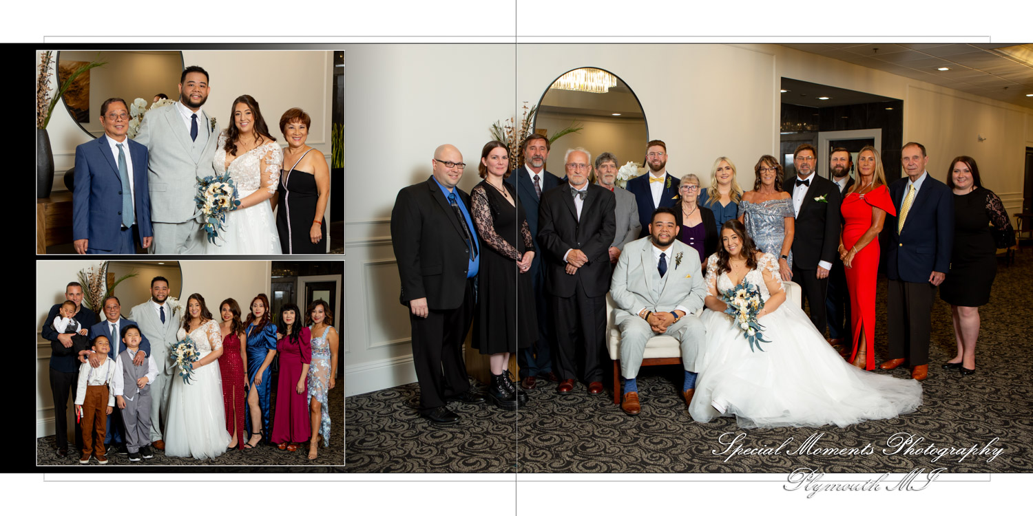 Coffee Table Design Style - Jimmy & Gina at Macedonian Cultural Center Sterling Heights MI wedding album photograph