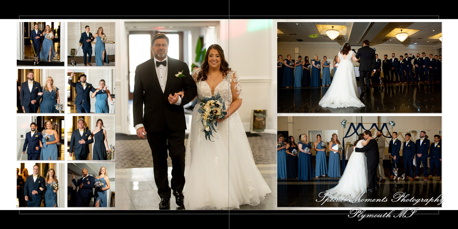 Coffee Table Design Style - Jimmy & Gina at Macedonian Cultural Center Sterling Heights MI wedding album photograph