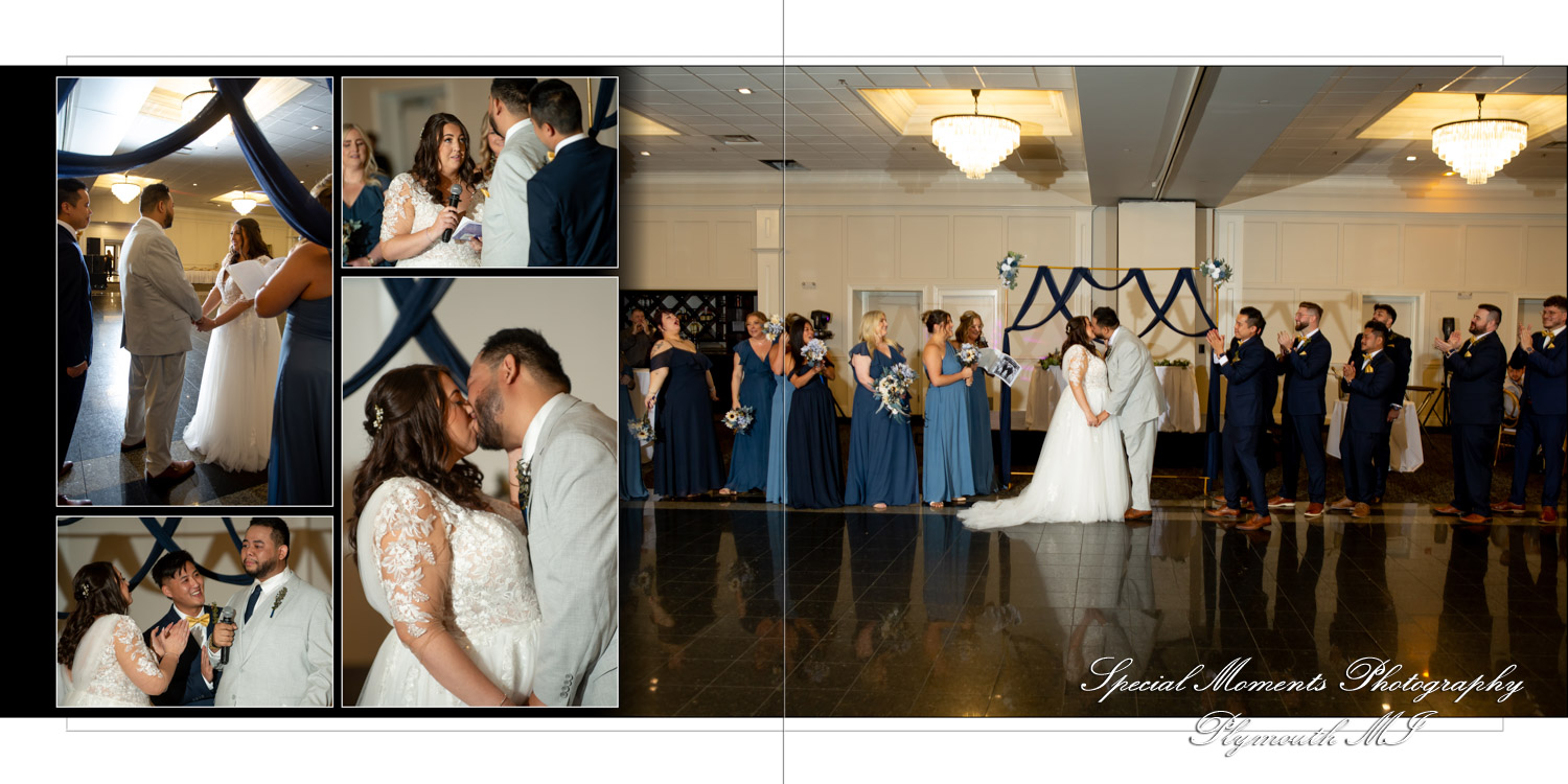 Coffee Table Design Style - Jimmy & Gina at Macedonian Cultural Center Sterling Heights MI wedding album photograph