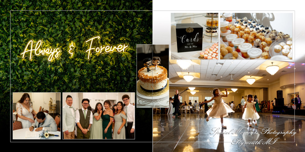 Coffee Table Design Style - Jimmy & Gina at Macedonian Cultural Center Sterling Heights MI wedding album photograph