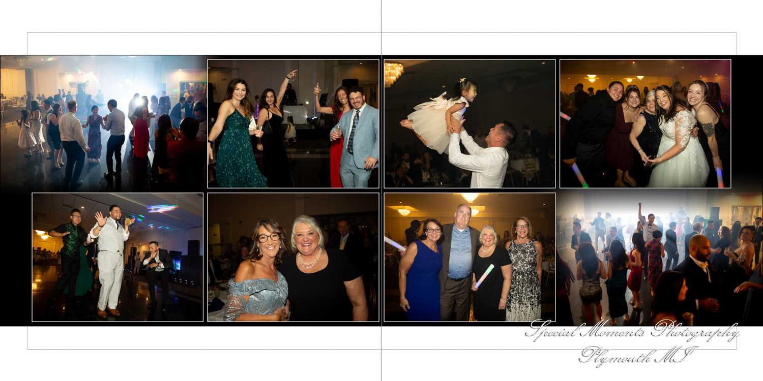 Coffee Table Design Style - Jimmy & Gina at Macedonian Cultural Center Sterling Heights MI wedding album photograph