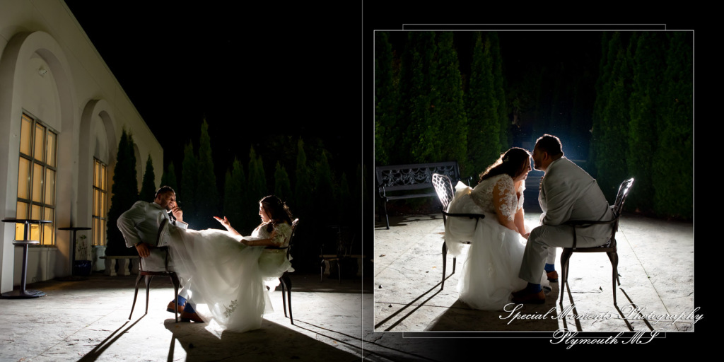 Coffee Table Design Style - Jimmy & Gina at Macedonian Cultural Center Sterling Heights MI wedding album photograph